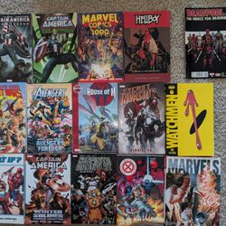 Marvel Comic collections + Watchmen