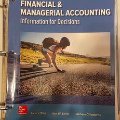 Financial & Managerial Accounting 