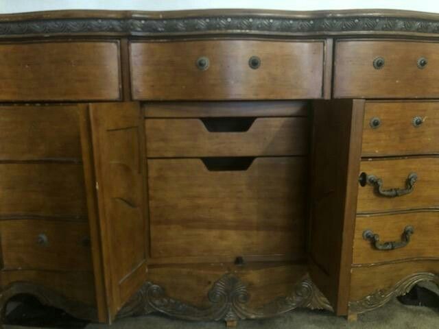 Antique granite top Dresser