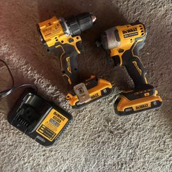 Impact & Drill Two Batteries And Charger