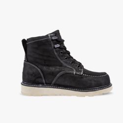 Brunt Marin 6” Soft Toe Work Boots - Black - Size 10.5