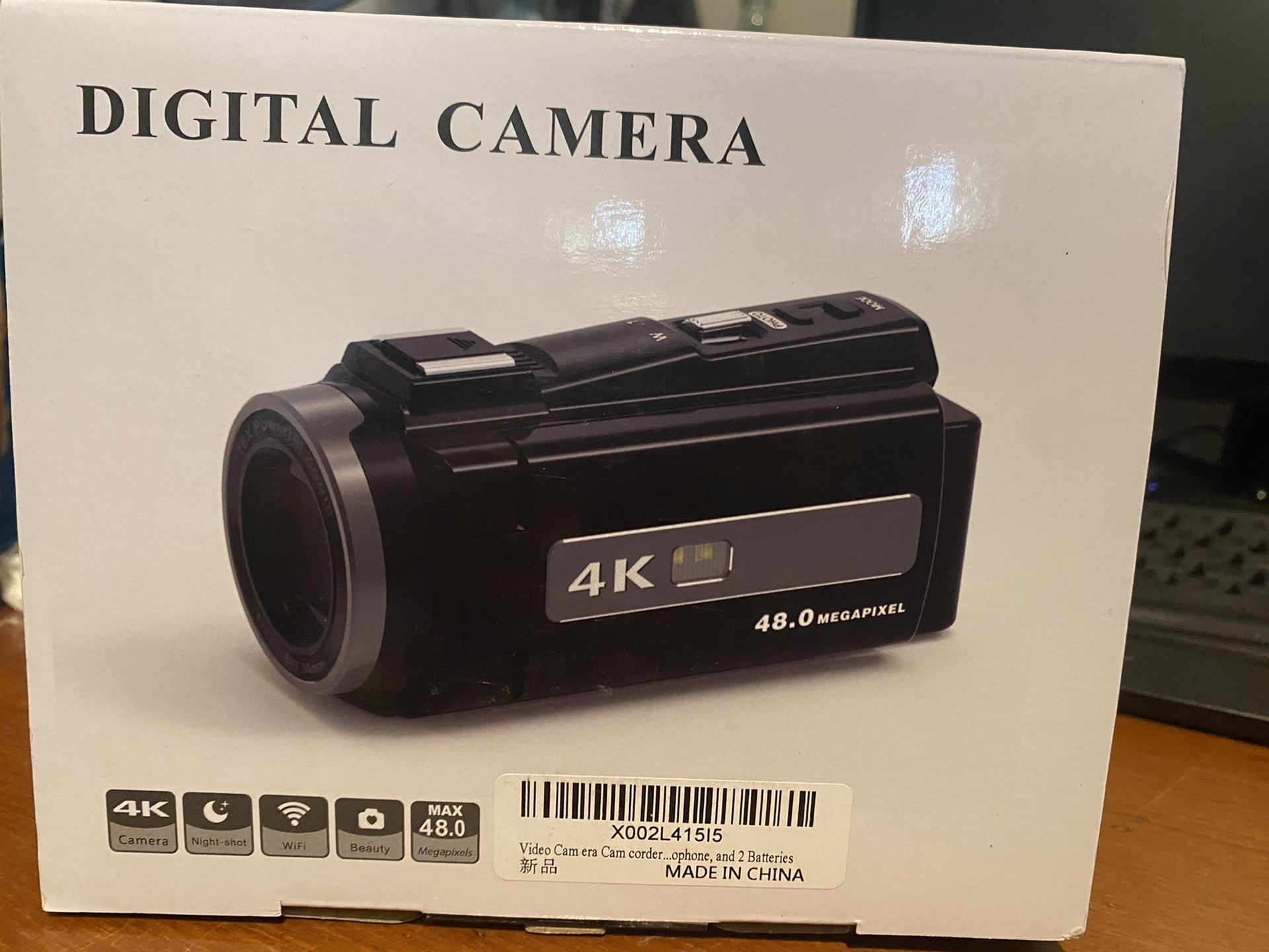 4K video camera