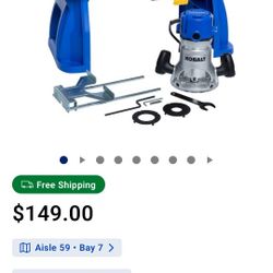 A KOBALT 12AMP FIXED BASE ROUTER SER