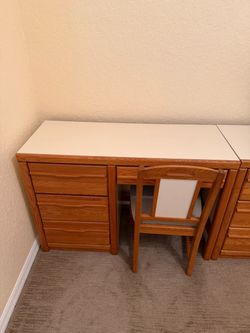 Matching Desk and Chair Furniture, Size 44 long by 18 wide by 30 tall