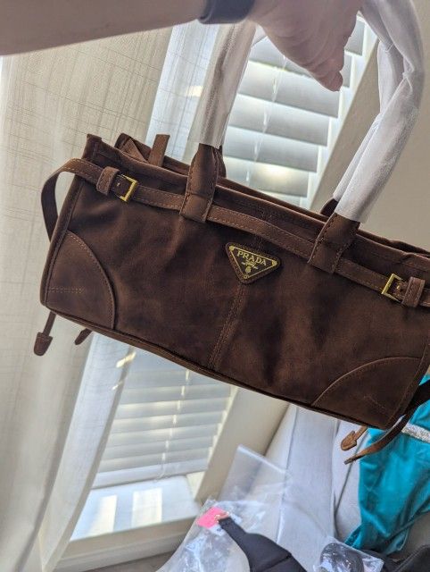 Suade Prada Bag
