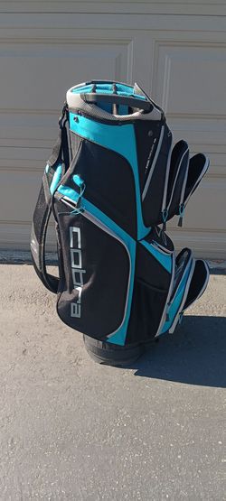 Cobra Golf Cart Bag Black and Turquoise