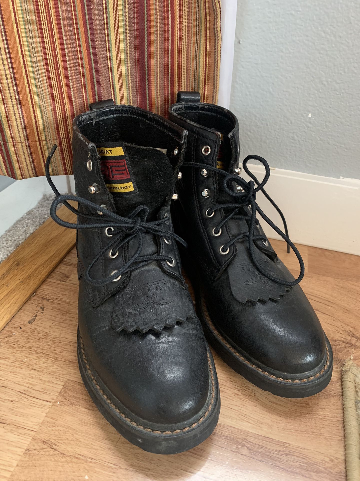 Black Leather ARIAT Heritage Lacer Kiltie Boots for Sale in Seattle, WA ...
