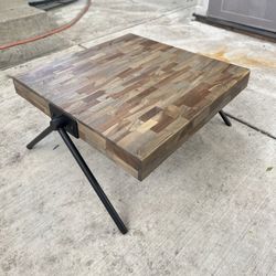 Coffe Table With Angled Steel Legs 