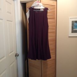 Calvin Klein Burgundy Dress 