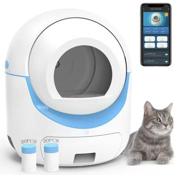Vivifying Self Cleaning Cat Litter Box, Extra Large Automatic Cat Litter Box for Multiple Cats, xSecure/Odor Removal/APP Control