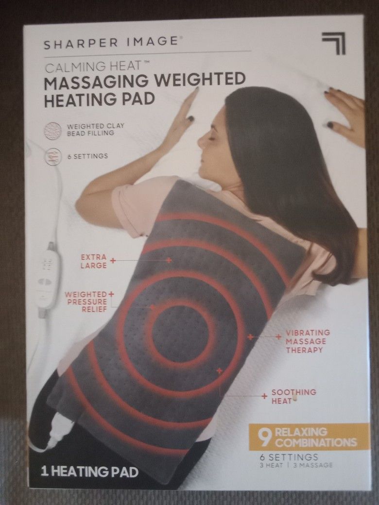Sharper Image Heat Massage Weighted Pad.