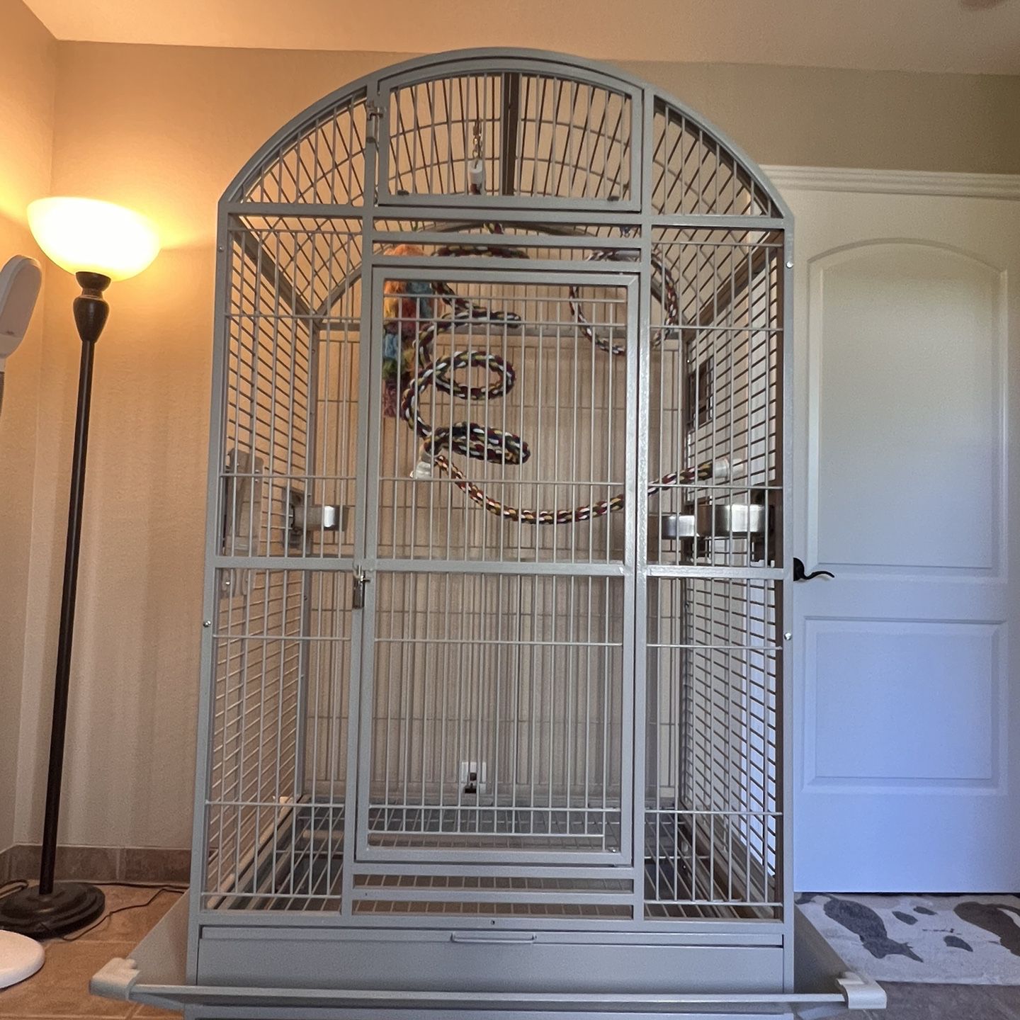 King’s Cages Bird Cage 73” Tall With veranda