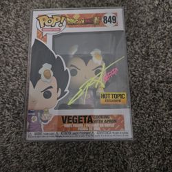 POP! Signed Vegeta (Cooking With Apron) JSA Certified
