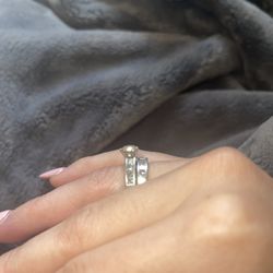 4ct Platinum Wedding Set