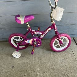 Girls Bike With Training Wheels 