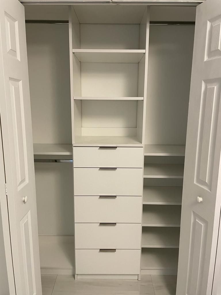 Small Closets Shelves Hanging Cabinets