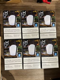 Outdoor Color Changing Lanterns Rechargeable 6pk