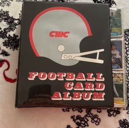 Football and Baseball cards album. Different cards in album, baseball, football, 324 cards.