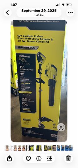 Blower and trimmer Rioby