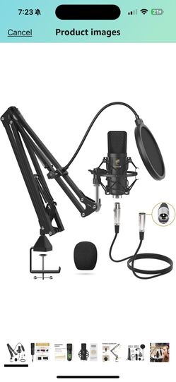 TONOR TC20 XLR Condenser Microphone Kit – Complete Studio Setup