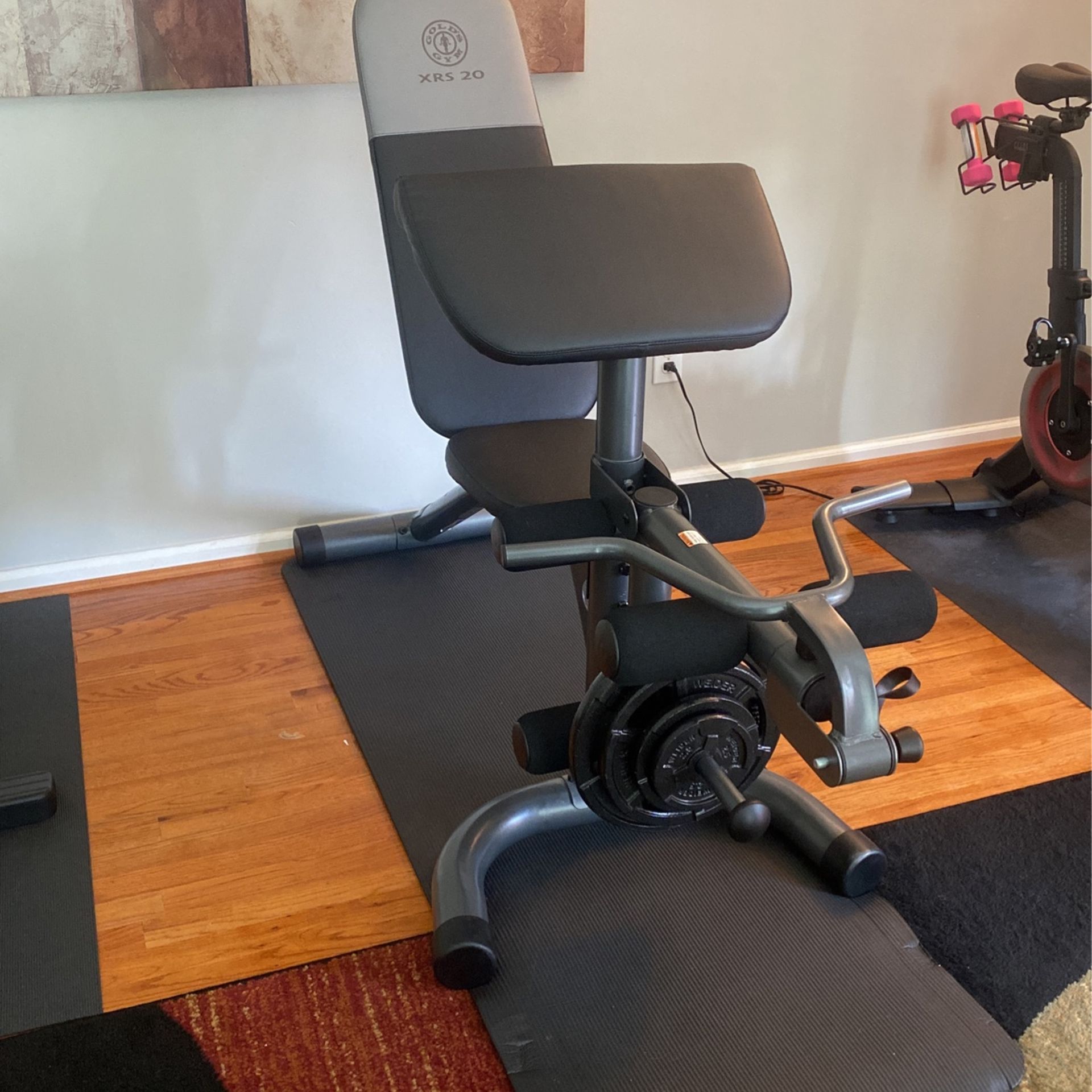 Gold's Gym XRS 20 Olympic Workout Bench with Removable Preacher Pad