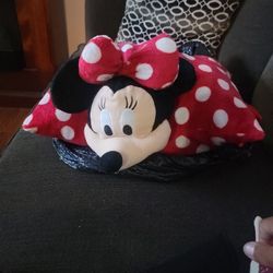 Disney Minnie Mouse Plush Pillow Authentic 