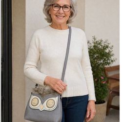 Owl crossbody purse