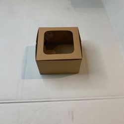 Bakery take out boxes  containers 4x4 inches 25 pack.