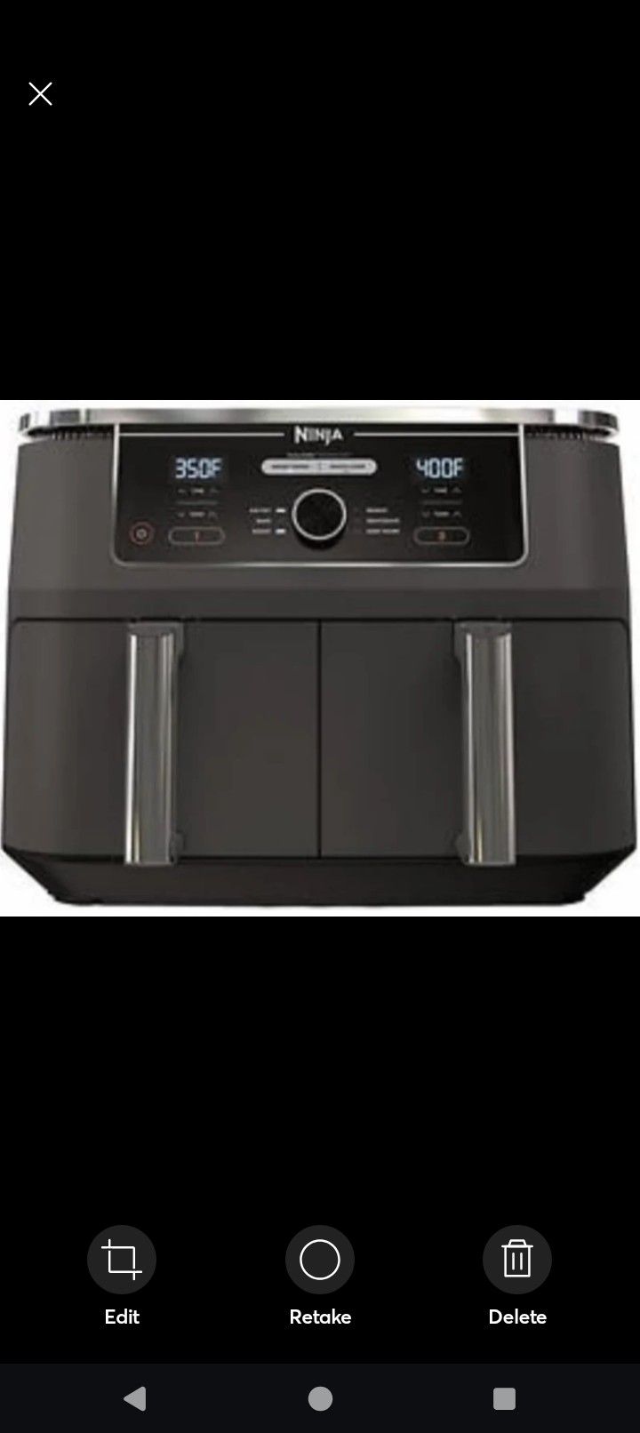 Ninja Foodi 6in1 10qt. XL 2Basket Air Fryer with DualZone Technology.