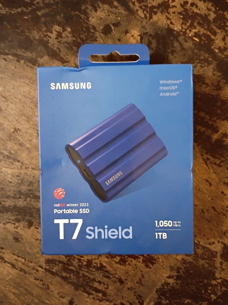 SAMSUNG T7 Shield 1TB Portable SSD Water Proof NEW SEALED BOX 