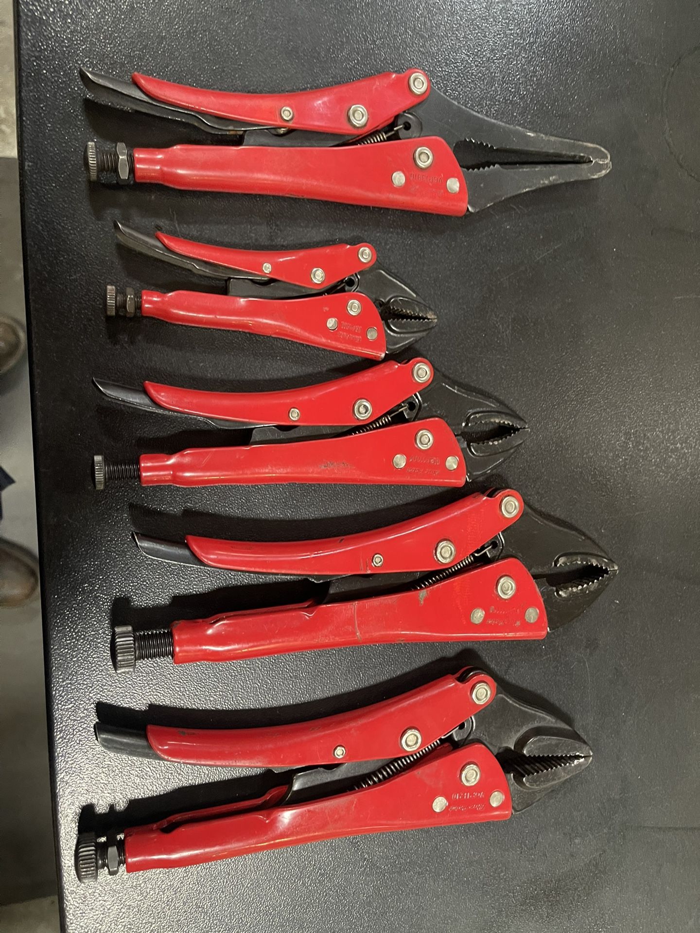 Blue Point  by Snap-On 5 Piece Locking Pliers Set VGP105 made in Spain
