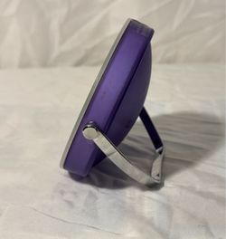 Purple Compact Vanity Mirror with Stand