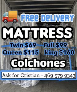 New Mattresses Twin mattress Full mattress Queen mattress King mattress Colchones nuevos Beds