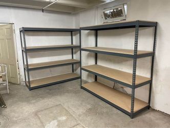 Garage Shelving 4 Tier 72 in W x 24 in D Storage Racks Stronger Than Homedepot Lowes And Costco Delivery Available