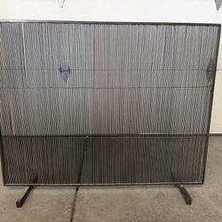Modern Metal Fireplace Screen