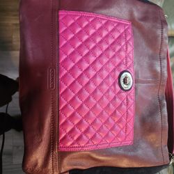 Multicolored Coach Purse 