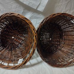 2 New 16" Wicker Baskets