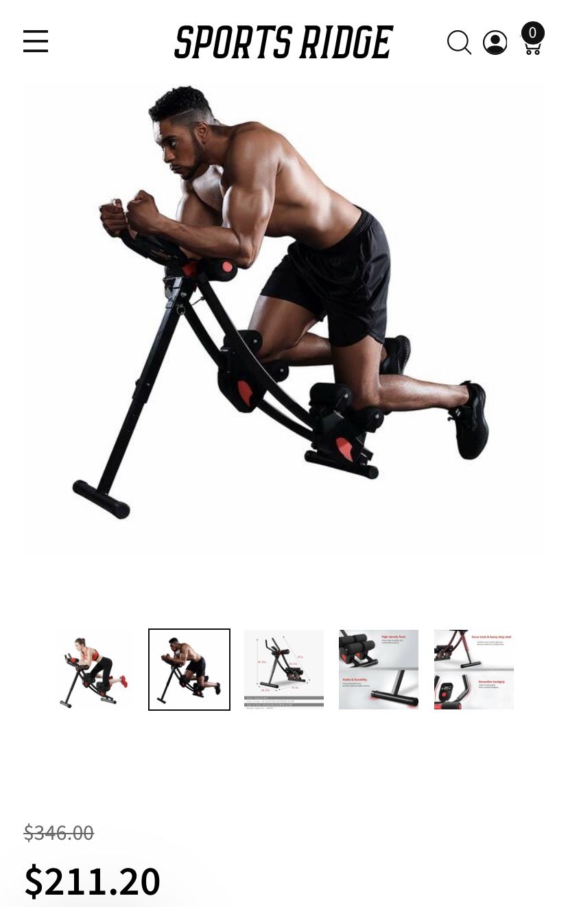 Fitlaya Fitness ab Machine, ab Workout Equipment for Home Gym, Height Adjustable ab Trainer, Foldable Fitness Equipment.