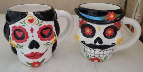 Dia de Los Muertos Skeleton Mugs