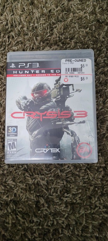 Playstation 3 (PS3) Crysis 3
