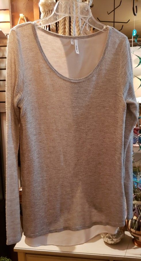 Ladies Small, Studio Y Layered Look Tunic  Sweater 