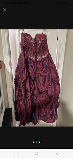 2x/ 3x$99 Plum Ballgown w/ Petticoat