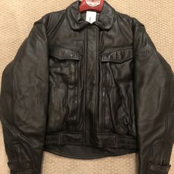 First Gear 2xl Women’s Leather Biker Jacket / Motorcycle Jacket