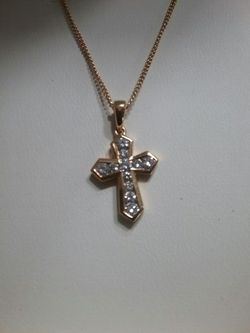 Diamond Gold Cross from Italy
