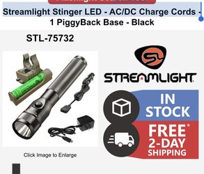 rch Tool Streamlight Stinger LED - AC/DC Charge Cords - 