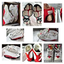 Retro Jordan Bundle 7s, 13s Hare And Cherry Size 11 and 10.5