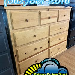 Natural Nine Drawer Dresser Pinewood Cajonera Nuevo 
