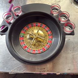 Roulette Drinking Game Missing One Glass Man Cave 