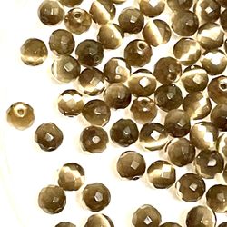 Lot Of Faceted Fiber Optic Beads