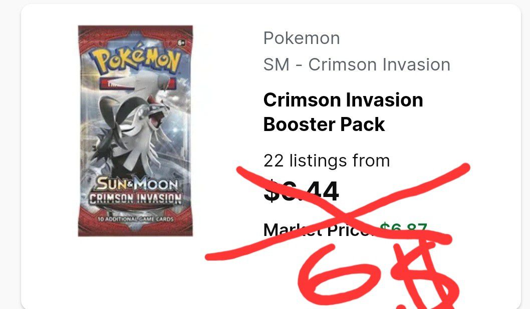 Pokémon Crimson Invasion Booster Pack